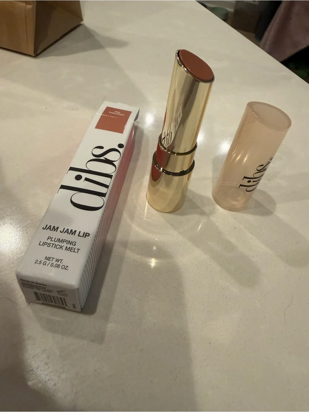 Jam Jam Lip Plumping Lipstick Melt — Fig Fantasy Nude Pink